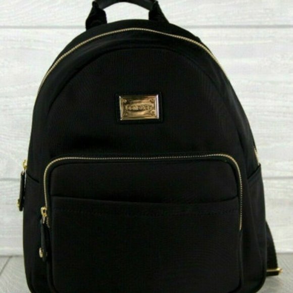 Nylon Black Gold Backpack Bag Calvin Klein
